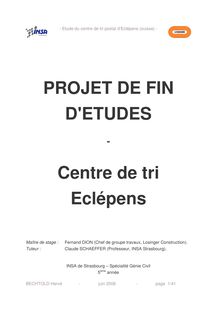 Etude du centre de tri postal d Eclépens suisse