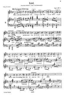 Partition No. 4: Lied (aus dem Gedicht Ivan), 6 chansons, 6 Gesänge par Johannes Brahms