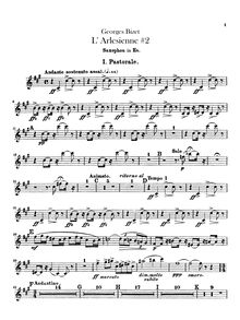 Partition Alto Saxophone, L Arlésienne  No.2, Bizet, Georges