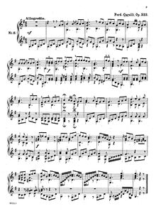 Partition No.8, 18 Very Easy pièces pour Beginners, Op. 333, Grand Recueil