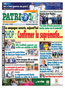 Le Patriote N° 7087 - du 25/08/2023