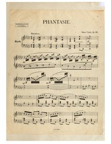 Partition complète, Phantasie, e♭ minor, Fuchs, Robert