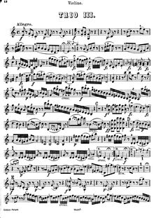 Partition de violon, 3 Piano Trios, Hob.XV:27-29, Trois Sonatas pour Piano avec accompagnment de Violon et Violoncelle, No.87 par Joseph Haydn