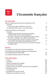 Sommaire - L économie française - Comptes et dossiers - Insee Références - Édition 2011
