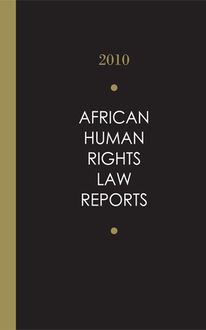 African Human Rights Law Reports 2010