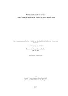 Molecular analysis of the HIV therapy associated lipodystrophy syndrome [Elektronische Ressource] / von Metodi Vasilev Stankov