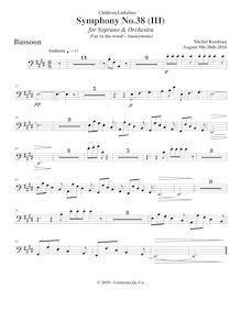 Partition basson, Symphony No.38  Children s Lullabies , E major