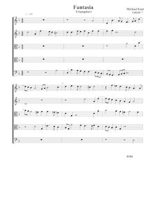 Partition Triumphavi - Fantasia VdGS No.7 - partition complète (Tr Tr T T B), fantaisies pour 5 violes de gambe
