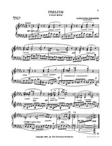 Partition No.4, 7 préludes, Op.17, Scriabin, Aleksandr