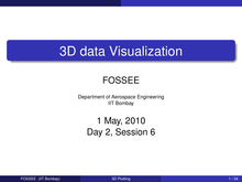 3D data Visualization (session 12)