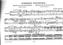 Partition complète, Symphonie fantastique, Fantastic Symphony, C minor–C major