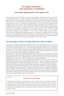 Les régions françaises : entre diversités et similitudes