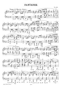 Partition complète, Fantasie, F minor, Chopin, Frédéric par Frédéric Chopin