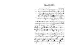 Partition complète et parties, Piano quatuor No.3, A minor