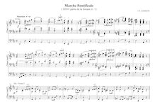 Partition , Marche Pontificale, Trois Sonates pour Orgue, Lemmens, Jacques-Nicolas