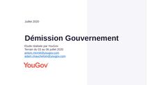 Sondage YouGov sur la démission du gouvernement (3-6 juillet 2020)