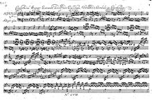 Partition complète, clavecin Sonata en D major, D major, Palschau, Johann Gottfried Wilhelm