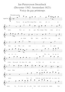 Partition Superius (aigu enregistrement  notation), Rimes francaises et italiennes