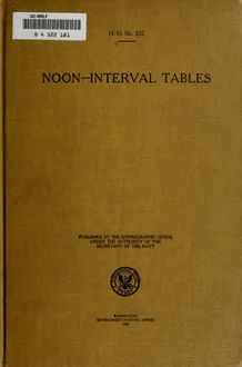 Noon-interval tables