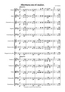 Partition complète, Overture en D major, D major, Soares, Artur Penha
