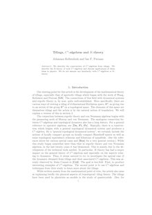 Tilings C algebras and K theory