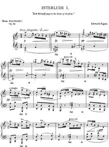 Partition de piano, Falstaff, symphonique Study, Op.68