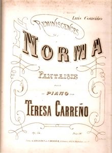 Partition complète, Fantasia, Carreño, Teresa