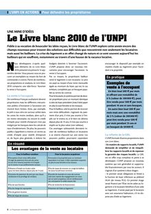 Le Livre blanc 2010 de l UNPI