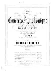 Partition complète, Concerto Symphonique No.4, Op.102, Litolff, Henry Charles par Henry Charles Litolff