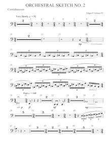 Partition contrebasson, Orchestral Sketch No.2, Girtain IV, Edgar