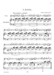 Partition de piano, lyrique pièces, Op.12, Grieg, Edvard