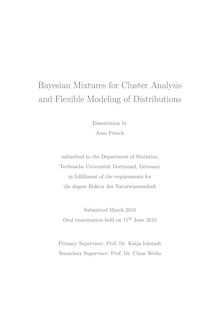 Bayesian mixtures for cluster analysis and flexible modeling of distributions [Elektronische Ressource] / by Arno Fritsch