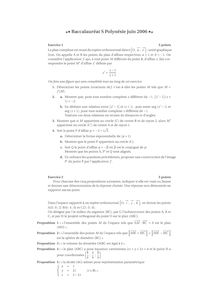 Sujet du bac S 2006: Mathématique Obligatoire