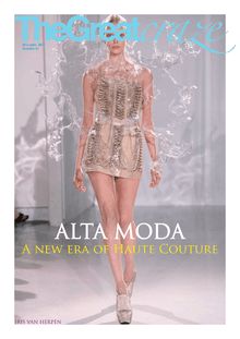 Alta Moda, Haute-couture, Press article by the great Craze