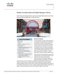 Retailer Increases Sales with Digital Signage in Stores
