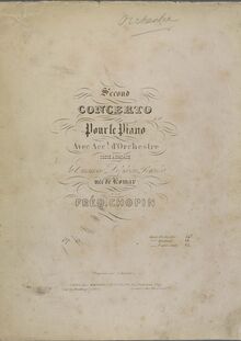 Partition altos, Piano Concerto No.2, F minor, Chopin, Frédéric par Frédéric Chopin