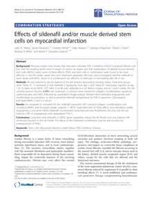 Effects of sildenafil and/or muscle derived stem cells on myocardial infarction