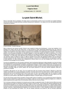 Le pont Saint-Michel (Fulgence Girard)
