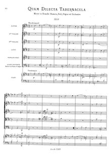 Partition complète, Quam dilecta tabernacula, Rameau, Jean-Philippe par Jean-Philippe Rameau