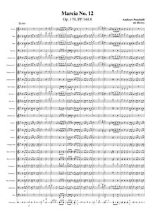 Partition complète (moderne orchestration), Marcia No.12, Op.170