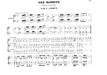 Partition complète (monochrome), Les Bandits, Les Bandits, Chœur à trois Voix