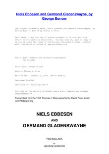 Niels Ebbesen and Germand Gladenswayne - two ballads