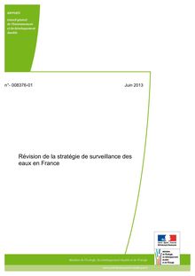 Révision de la stratégie de surveillance des eaux en France
