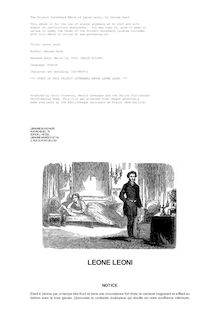 Leone Leoni par George Sand