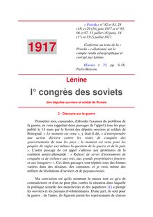 I° congrès des soviets