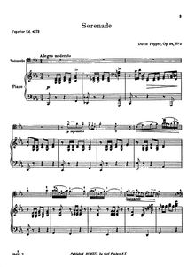 Partition de piano, partition de violoncelle, Spanish Dances, Op.54