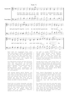 Partition Ps.71: Auf dich, Herr, trau ich alle Zeit, SWV 168, Becker Psalter, Op.5
