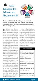 Guide de compatibilité  Macintosh/PC