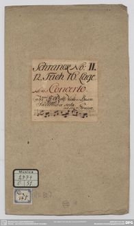 Partition Incomplete Score, Concerto pour 3 violons en C major, C major