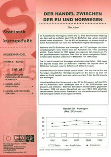Statistik kurzgefaßt. Außenhandel Nr. 8/2000. Der Handel zwischen der EU und Norwegen
